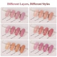 thumbnail image 4 of Saviland Jelly Gel Nail Polish Set - 6 Colors Pink Nudes Transparent U V/LED Soak-off Gel Nail Polish Kit Nail Art Need Nail Lamp, 4 of 7