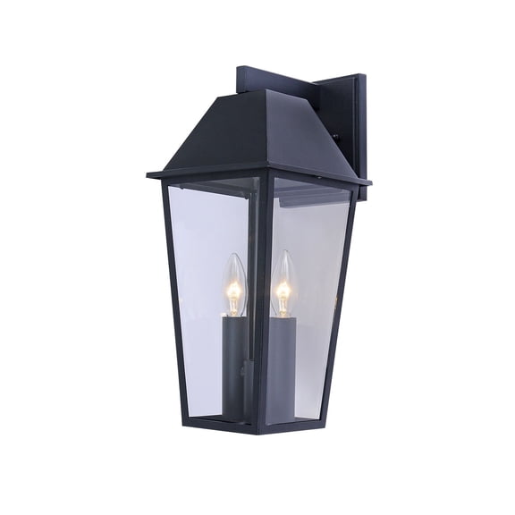 AC8802BK Artcraft Lighting Winchester - 2 Light Outdoor Wall Mount-8 Inches Tall and 7 Inches Wide
