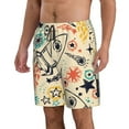 thumbnail image 2 of Kll Rockets Men'S Casual Summer Beach Shorts Hawaiian Shorts With Pockets-Small, 2 of 9