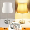 thumbnail image 2 of 3-Way Dimmable Touch Table Lamp - Bedside Lamp 2 Piece Set With Dual Usb Charging Ports Including Two E26 Bulbs For Bedroom Living Room Office Lamp, 2 of 6