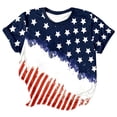 thumbnail image 4 of 250 Anniversary Usa Shirt Summer Tops for Women Graphic Tees Stylish Printed Short Sleeve Round Neck Comfortable Casual Daily Everyday Wear, 4 of 4