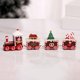 thumbnail image 3 of Adorno de tren navideño Wdftyju Decoración de madera 4 nudos DIY Hogar Marrón oscuro, 3 of 6