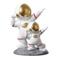 thumbnail image 2 of Estatua de Estatuilla astronauti, Decoración de Cumpleaños Padre-niño Spaceman Escultura, Estatuillas Pequeñas Decor 13.5x18.5cm Macarena Astronauta estatua estatuilla, 2 of 8