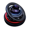 thumbnail image 2 of Solar Powered Rotating Double Ring Hanging Car Aromatherapy Air Freshener Ornament, Refillable Fragrance, Window Or Rearview Decoration, Auto Interior Diffuser, Eco Friendly Vehicle Gift, 2 of 6