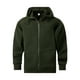 thumbnail image 4 of Dolkfu sudaderas de forro polar para hombres, sudadera con cremallera completa y capucha, chaqueta de invierno de manga raglán para hombres XXL, 4 of 9
