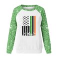 thumbnail image 4 of Qiopertar Mode Femmes Imprimé Col Rond Pull Tops Manches Longues Blouse Confortable Chandail en Molleton Offres de la Semaine Liquidation Moins de 5$ jusqu'à 90 % de Réduction, 4 of 4