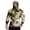 B_ Camouflage, variant on Men's Gradient Woodland Camo Zip-Visor Pullover, Loose Tough Quick-Dry Hooded Top, Elastic Thumb Cuffs for Creek Fishing Multicolor S