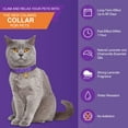 thumbnail image 3 of 4 PCS Calming Cats Collar Adjustable Cat Calm Collar Lavender Scent Relaxing Cat Collar for Small, Medium and Large Cats, Reduce Stress Aggression Anxious, up to 15 Inches, Purple, 3 of 7