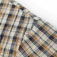 thumbnail image 2 of LIaqionyy Big and Tall Short Sleeve Shirt for Men's Plaid Dress Button down Casual Loose Tees Shirts with Pocket, 2 of 6