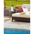 thumbnail image 3 of Jill Zarin Outdoor Collection Area Rug - Washington (7' 10" x 10' Oval Blue/Red), 3 of 7