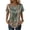 Green, variant on Women's Watercolor Floral Satin Blouse, Crew Neck Dolman Sleeve Silk-Like Top, Casual Summer Fashion T-Shirt, Elegant Tee