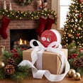 thumbnail image 2 of Red/White/Silver Glitter Plaid Wired Edge Christmas Ribbon, 1.5" x 15', by Holiday Time, 2 of 5