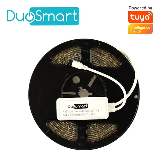 TIRA LED DE 5 METROS MULTICOLOR RGB WIFI 2.4GHZ DUOSMART S30 COMPATIBLE CON ALEXA Y GOOGLE HOME