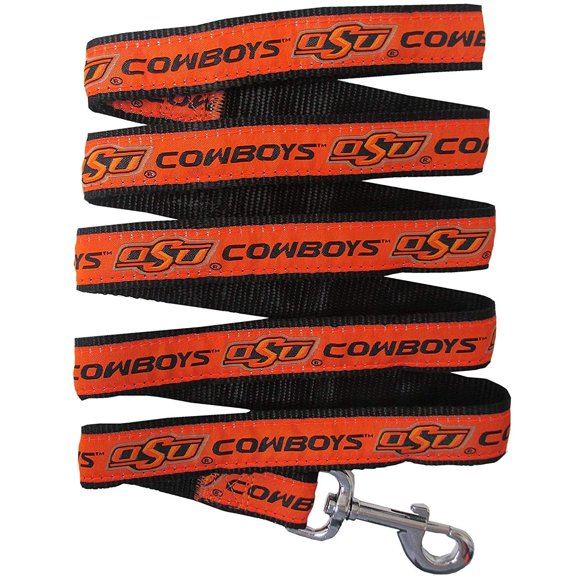 NCAA PET Leash, Large, Oklahoma State Cowboys, Dog Leash, Shiny & Colorful Leash for Dogs & Cats Licensed by The NCAA, Old Version