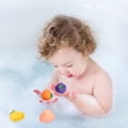 thumbnail image 4 of 6PCS Bath Toy Set Assorted Fruit Bathtub Toy Shower Toy Squeaky Toy for Kids, 4 of 10