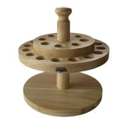 School Smart Wooden Scissors Stand, Oak Caddy, Holds 24 Scissors