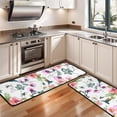 thumbnail image 3 of Kitchen Rugs Sets Of 2,Pioneer Flower Floral Print Pattern Anti Fatigue Kitchen Mat Rugs Non Slip Washable,Decorative Kitchen Floor Mats for Kitchen,Sink,Laundry,17"x47"+17"x47", 3 of 5
