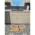 thumbnail image 3 of Carolines Treasures BB5196RUG Red & White Wine Machine Washable Memory Foam Mat, 3 of 4