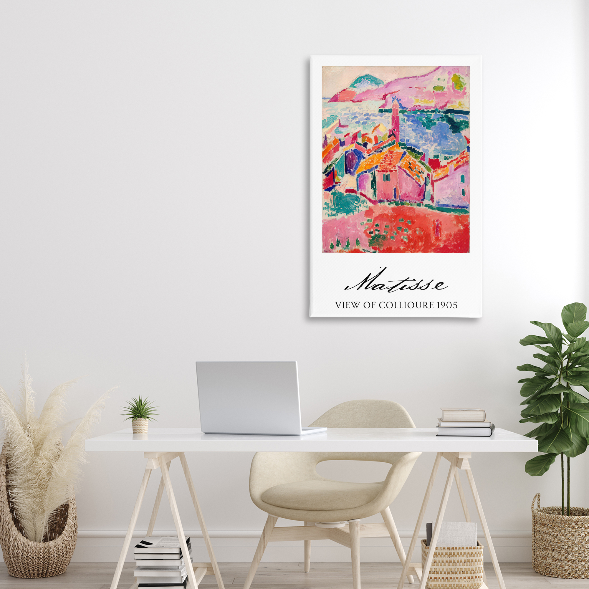 View Of Collioure Canvas Wall Art, design by Vintage Hustle
