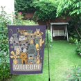 thumbnail image 1 of ABPHQTO Bienvenido Animal Cartoon Doodle Style Decor Jardín Bandera 30x45 cm, 1 of 1