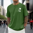 thumbnail image 1 of T-shirt Décontracté à Imprimé Graphique, Manches Courtes, Col Rond, pour Usage Quotidien, T-Shirt pour Homme à Coupe Confortable et, 1 of 3