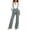 Gray, variant on Guluxicc Women's Suspender Pants with Pockets Elastic Waist Shoulder Strap Jumpsuit for Summer Casual Outfits