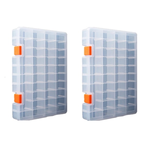 MOMOJIA Small Part Organizer with Removable Dividers Plastic Tool Box Screw Organizer