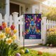 thumbnail image 5 of Decoraciones Del Porche Delantero Bandera Del Jardín de Pascua Al Aire Libre con Patrones Temáticos de Pascua para Patios Delanteros Porches Y Celebraciones de Vacaciones Familiares Decoraciones de Pa, 5 of 6