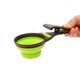 thumbnail image 3 of Verde (S 118 ml) Cuchara de silicona para comida para mascotas Cuchara plegable multifuncional para comida para perros Suministros para gatos y perros Comida para gatos y perros, 3 of 5