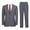 Gray, variant on P&L Men's Slim Fit Suit 2 Piece Business Wedding Prom Tux Blazer & Pants