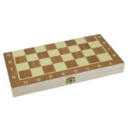 Folding Wooden International Chess Kit Board Game Travel Fun Entertainment