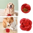 thumbnail image 2 of TIELUTT Durable Dog Chew Toys Interactive Dispenser Flower Shape Pet Teething Toy for Puppies Small Medium Outdoor Dog for Dogs Dog Rope Dog Large Breed Aggressive Chewers Trusty Pup Silent Squeak, 2 of 6