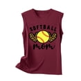 thumbnail image 4 of Birdeem Womens Summer Baseball Printed Sleeveless Round Neck Tank Top Round Neck Tank Top, 4 of 12