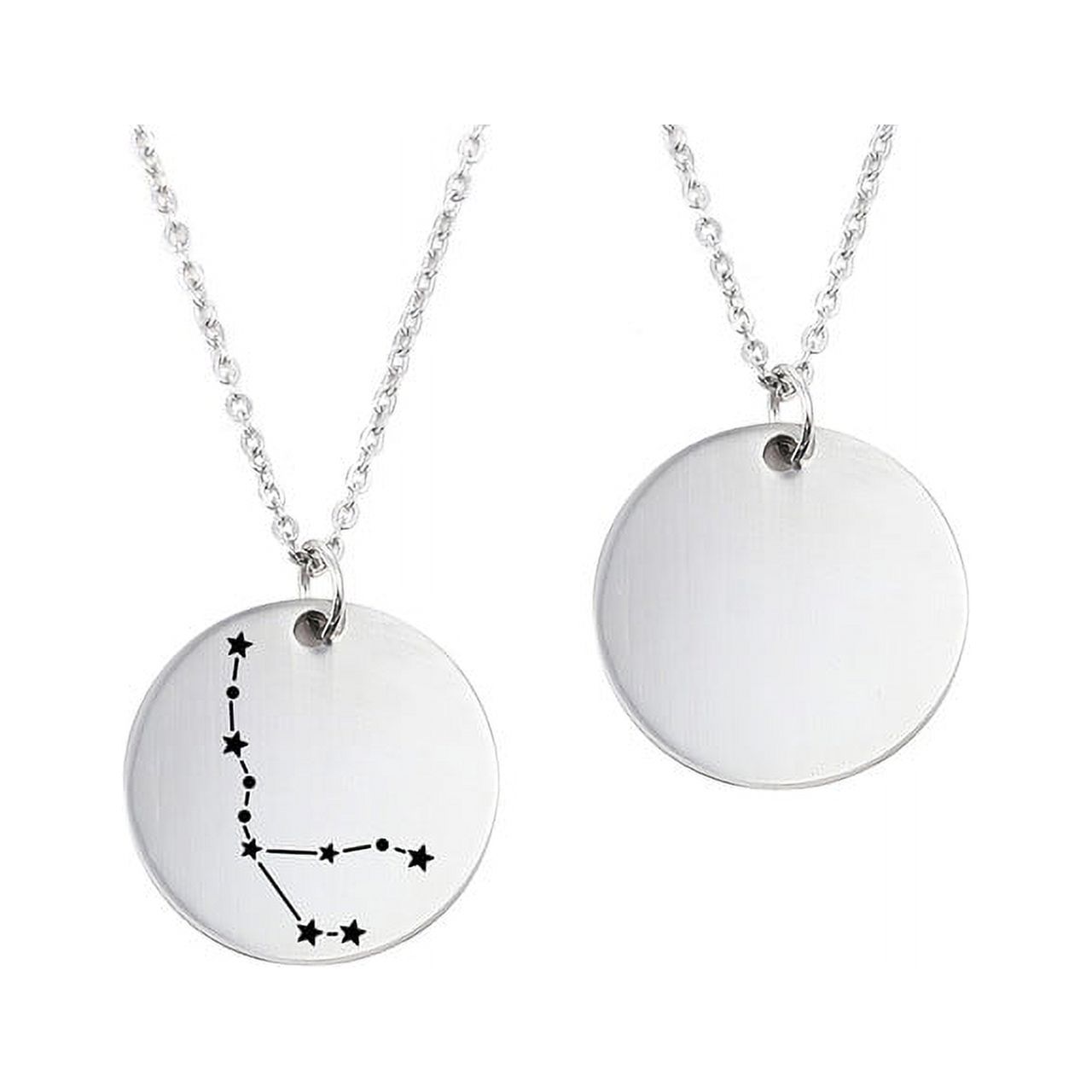 Zodiac Jewelry - Horoscope Constellation Necklace - Zodiac Birthday Gift with Back Can Engraved Name - Zodiac Gift for Girl