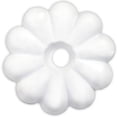 thumbnail image 2 of JR Screw Rosettes 20455 Use On Ceiling Panels; Flower Pattern; White; Plastic; With Mounting Screws, 2 of 3