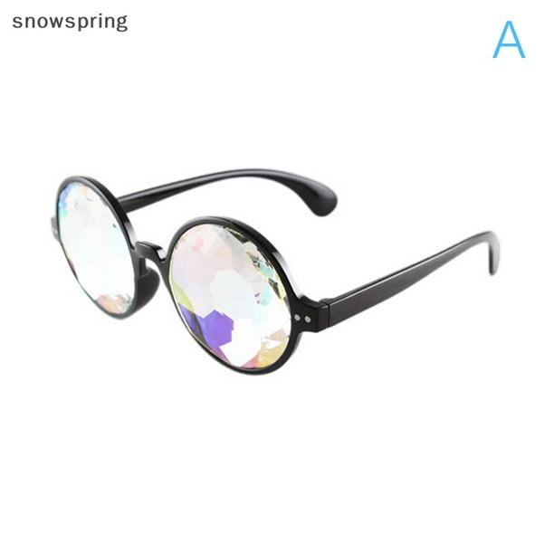 Gafas De Caleidoscopio Con Marco Redondo De Primavera Para Nieve Sol De Mosaico De