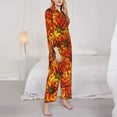 thumbnail image 4 of Bingfone Womens Pajama Sets Sunflower4 Print,Long Sleeve Loungewear Pajamas Set-Large, 4 of 9