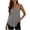 Gray, variant on Women's Spaghetti Strap Tank Top Elegant Tunic Sleeveless Long Flowy Cami for Summer Lounging & Casual Days