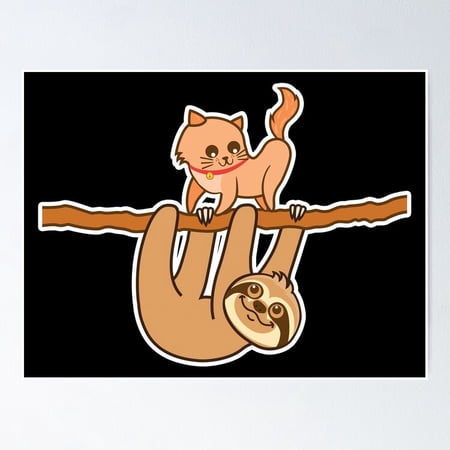 Poster Cute Cat Poster - No Framed, Vintage Wall Art, Hot Trend!, Poster Only