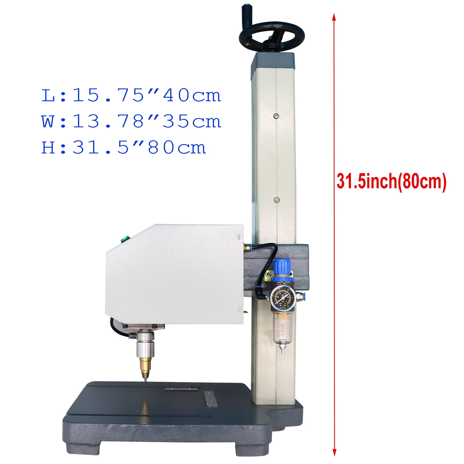 Pneumatic Dot Peen Marking Machine Metal Print Integrated Engraving Machine with 7" LCD Touch Screen