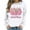 White, variant on Wancir Womens' Christmas Sweatshirt Merry and Bright Shirts Plaid Christmas Trees Graphic Pullover Long Sleeve Tops