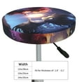 thumbnail image 4 of Gukieu Dreamy Forest Elf Print Round Chair Cover, Dust-proof and Non-slip Bar Chair Protective Cover, Suitable for Bars, Restaurants, Offices-14 inch, 4 of 7