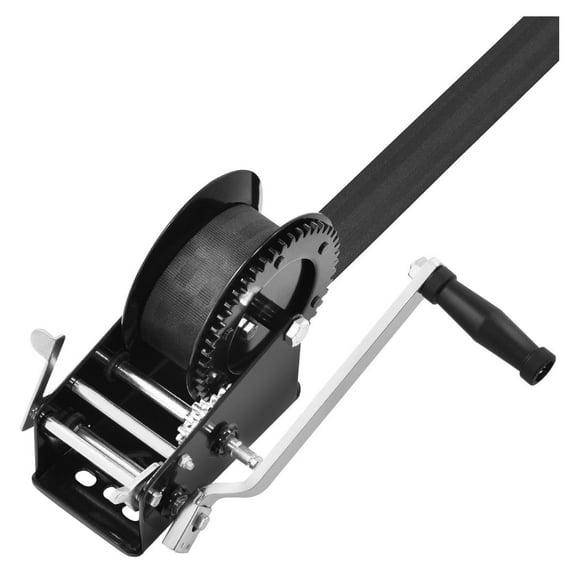 Hand Winch 3500 lbs - Boat Trailer Winch, Heavy Duty Crank with 33ft Strap, Manual Hand Winch for Trailer, ATV, & Boat Towing