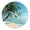 Beach1, variant on Black and Gold Wall Clock for Bedroom - Silent Wall Clock Non Ticking - 12 Inch Wall Clocks Battery Operated