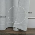 thumbnail image 3 of Light Grey 100% Blackout Linen Curtains 120 Inch Extra Length 2 Panels for Large Windows, Touching Living Room Window Treatments Sweep to Floor Black Out Thermal Insulated CurtainS, 3 of 15