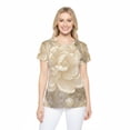 thumbnail image 2 of Women Poly T-Shirt with Floral Print, 2 of 5