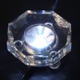 thumbnail image 4 of Lámpara LED transparente luz blanca de cristal pantalla Bases soporte redondo con ee. uu. adaptador, 4 of 8