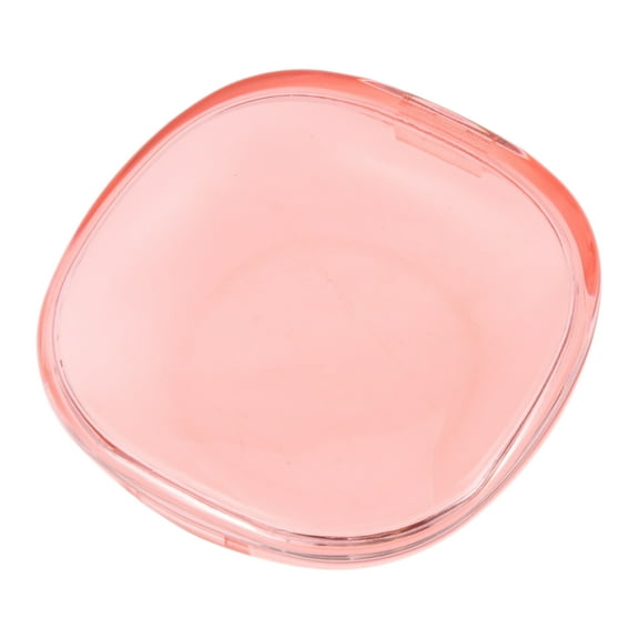 Unique Bargains 1 Pc Braces Box Portable Denture Cases Transparent Pink