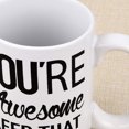 thumbnail image 3 of Futtumy Thank You Gifts, You're Awesome Mugs Gifts, Inspirational Gifts for Men Women Friends, Birthday Gifts, Christmas Gifts, White 15 fl oz Coffee Mugs Ceramic Mug Tea Cup, 3 of 7