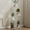 Four layers - cream white, variant on Indoor 5 Tier/4 Tier Plant Stand with Wheels, Wrought Iron Rolling Plant Stand Flower Pot Display Rack Corner Plant Stand Storage Organizer for Home Office Living Room Garden Decor